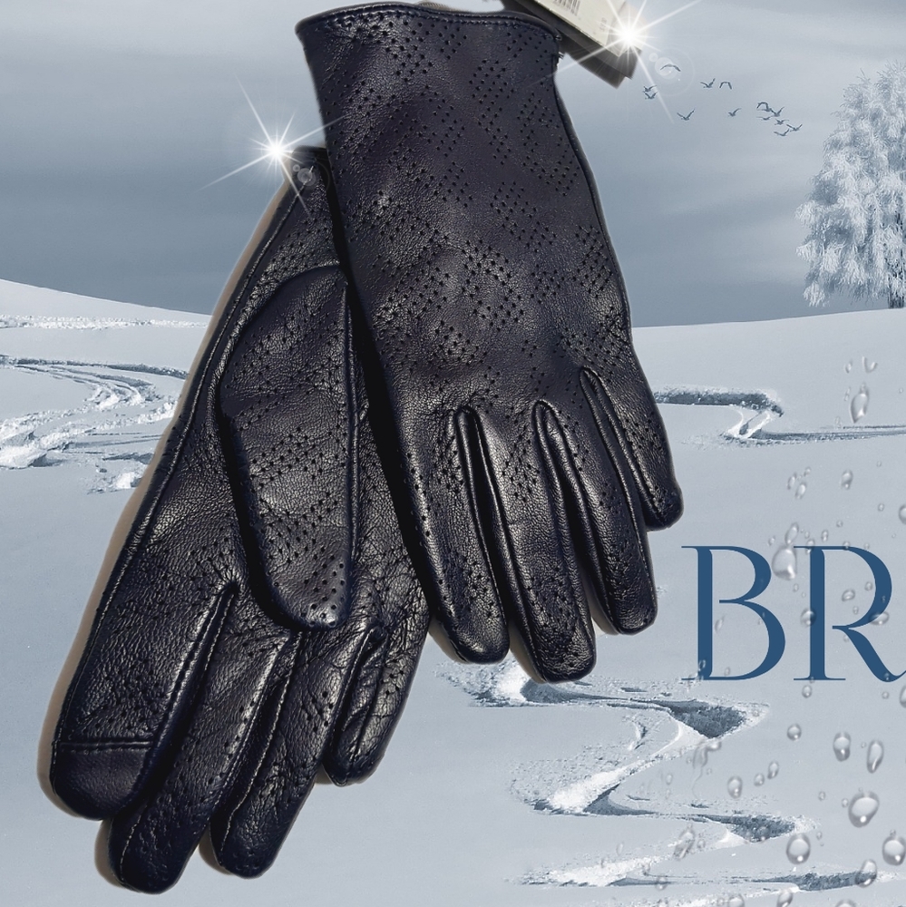 🆕️Banana RepublicPerforated Leather Gloves